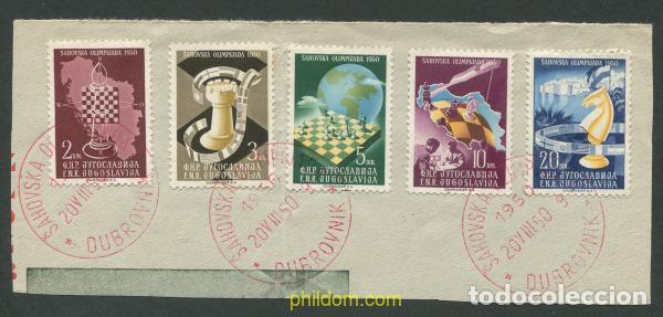 Sellos: 708877 USED YUGOSLAVIA 1950 9 CAMPEONATO DEL MUNDO DE AJEDREZ EN DUBROVNIK