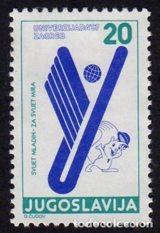 Sellos: Yugoslavia. Organizaci&oacute;n Universidades 1987. YT-2110. S. Completa. usado