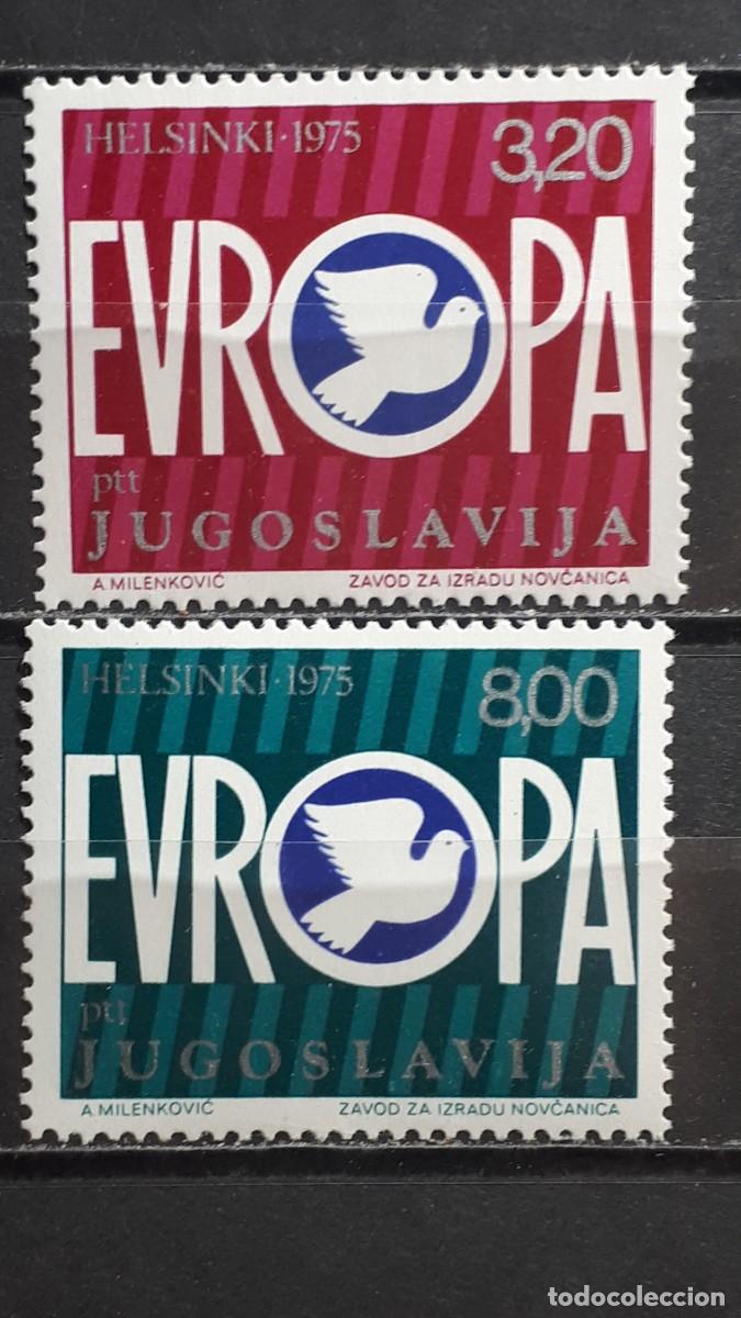 Sellos: YUGOSLAVIA. EUROPA. A&Ntilde;O 1975. **. YVERT 1506/7