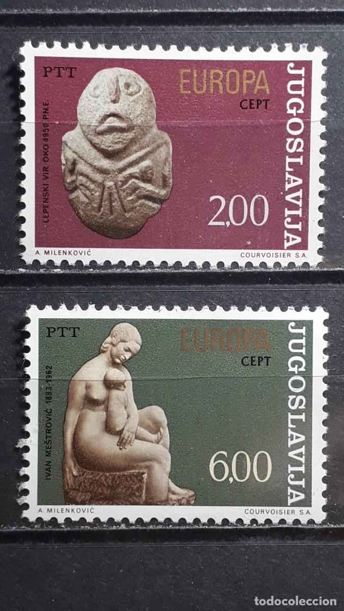 Sellos: YUGOSLAVIA. EUROPA. A&Ntilde;O 1974. **. YVERT 1438/9