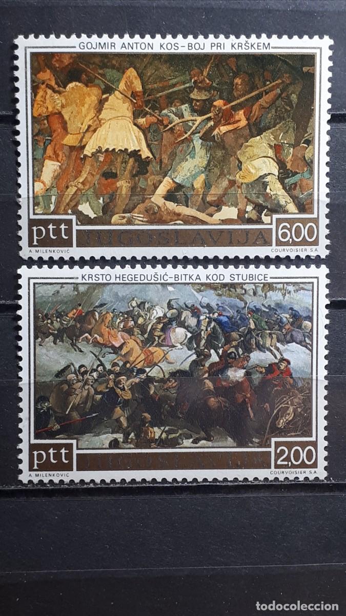 Sellos: YUGOSLAVIA. HISTORIA. A&Ntilde;O 1973. **. YVERT 1380/1