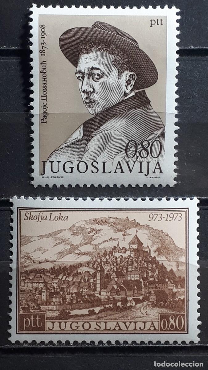 Sellos: YUGOSLAVIA. HISTORIA. A&Ntilde;O 1973. **. YVERT 1382/3