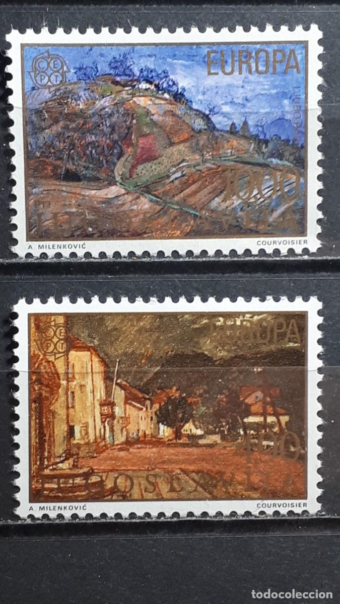 Sellos: YUGOSLAVIA. EUROPA. A&Ntilde;O 1977. **. YVERT 1573/4