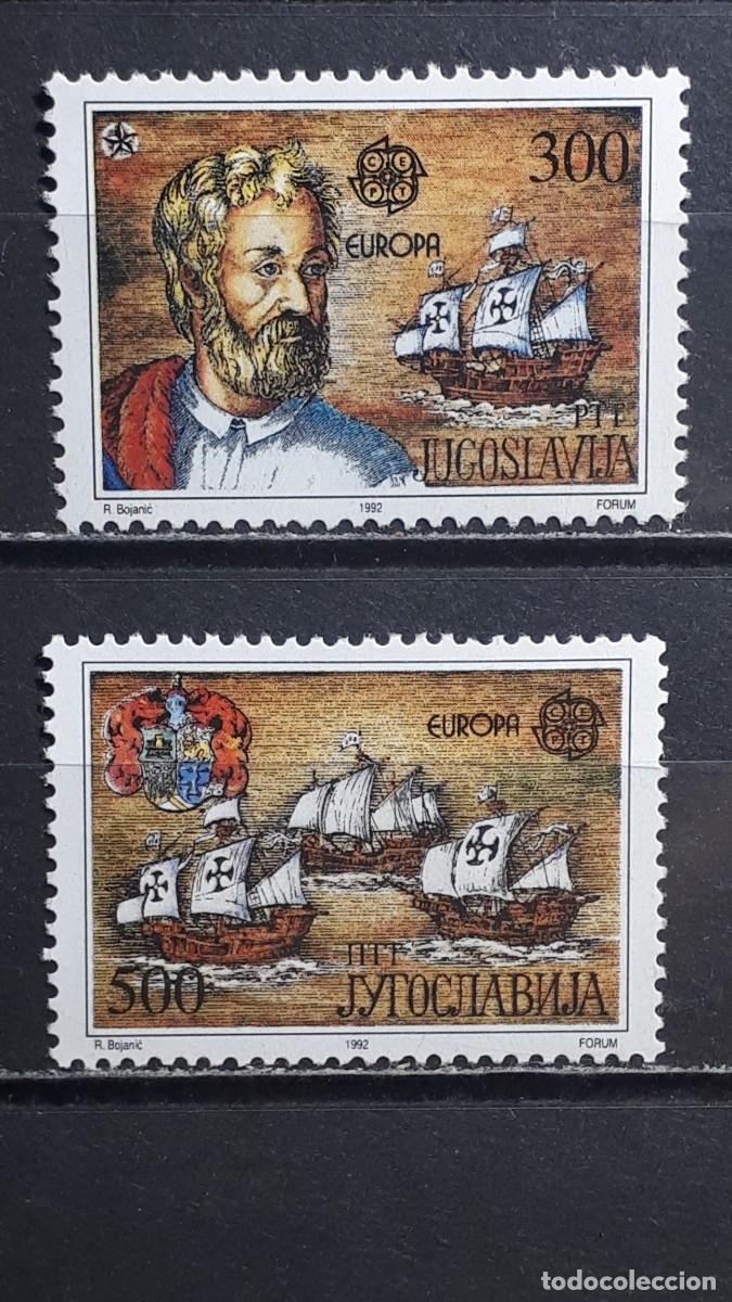 Sellos: YUGOSLAVIA. EUROPA. A&Ntilde;O 1992. **. YVERT 2397/8