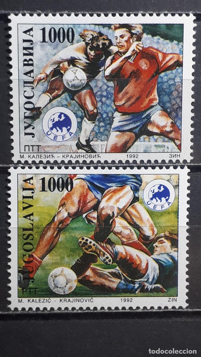 Sellos: YUGOSLAVIA. DEPORTES. A&Ntilde;O 1992. **. YVERT 2406/7
