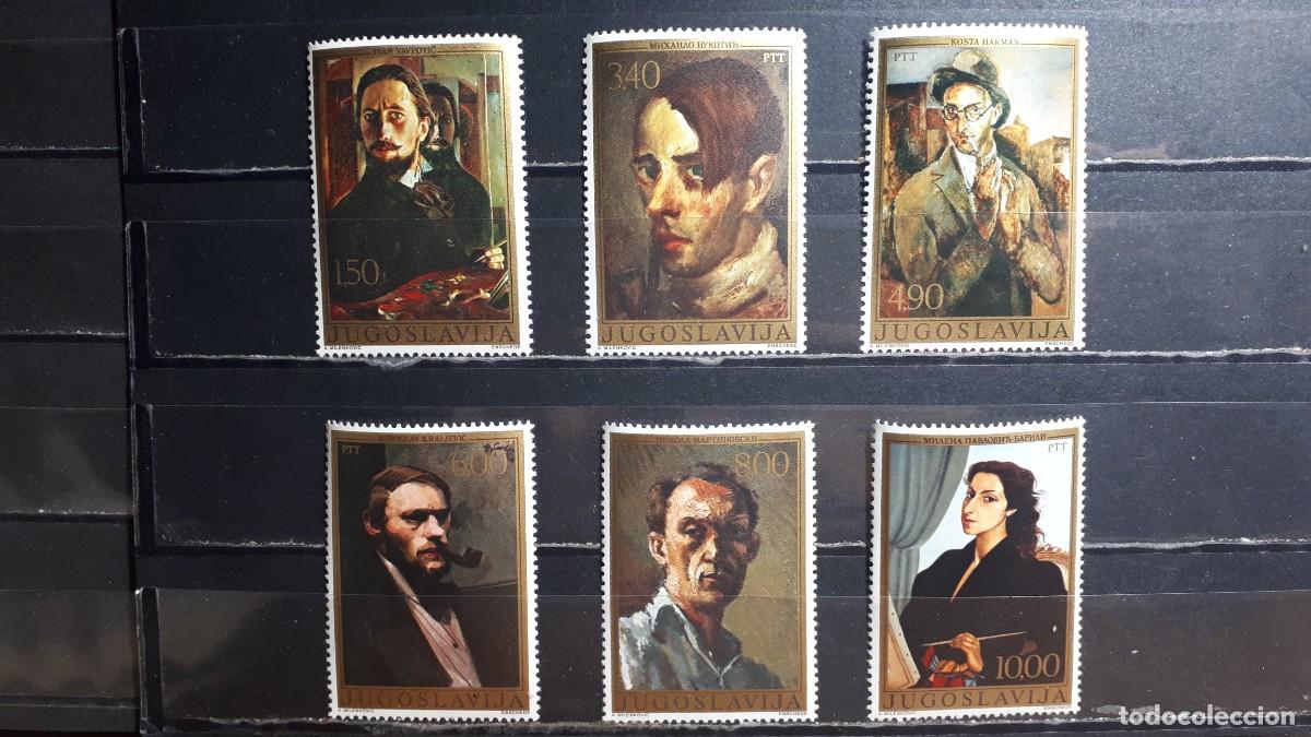 Sellos: YUGOSLAVIA. ARTE. A&Ntilde;O 1977. **. YVERT 1594/9.