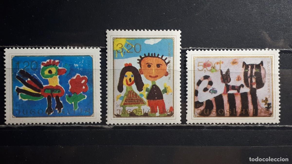 Sellos: YUGOSLAVIA. A&Ntilde;O 1974. **. YVERT 1458/60