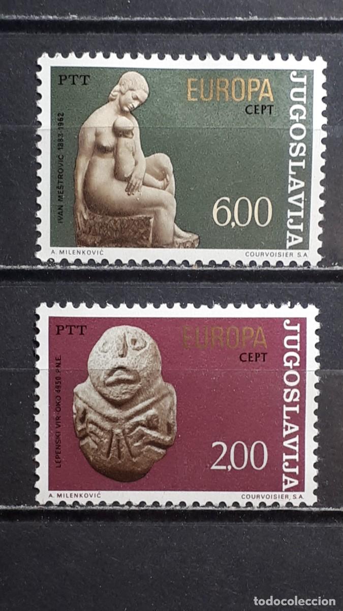 Sellos: YUGOSLAVIA. EUROPA. A&Ntilde;O 1974. **. YVERT 1438/9