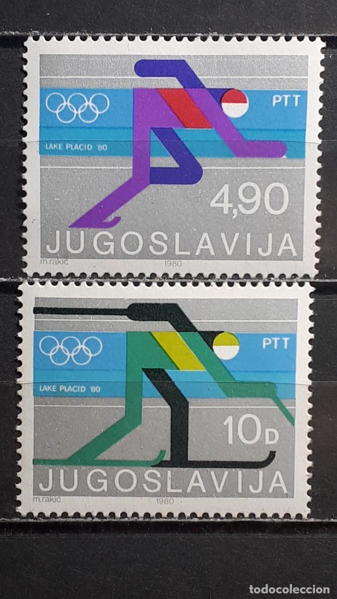 Sellos: YUGOSLAVIA. OLIMPIADAS. A&Ntilde;O 1980. **. YVERT 1704/5