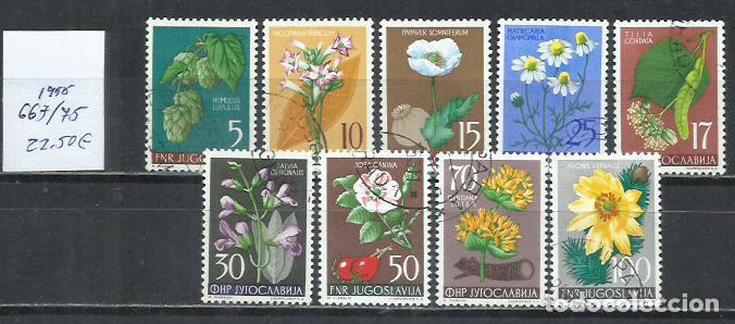 Sellos: 9745- YUGOSLAVIA JUGOSLAVIA 1957 SERIE COMPLETA FLORES NATURALEZA 667/675 22,50&euro;.