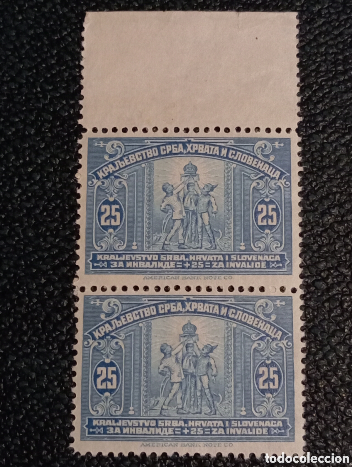 Sellos: Pareja Sellos Yugoslavia 1921 Inv&aacute;lidos Guerra Yvert 14 Scott B14 MNH
