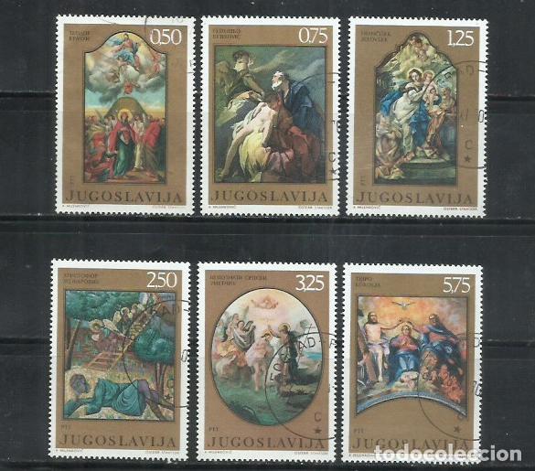 Sellos: 9514-YUGOSLAVIA JUGOSLAVIA SERIE COMPLETA PINTURA ARTE 1971 1285/1290