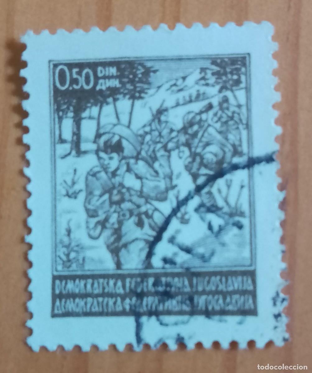 Sellos: YUGOSLAVIA - V/F 0,50 DIN - PARTISANOS
