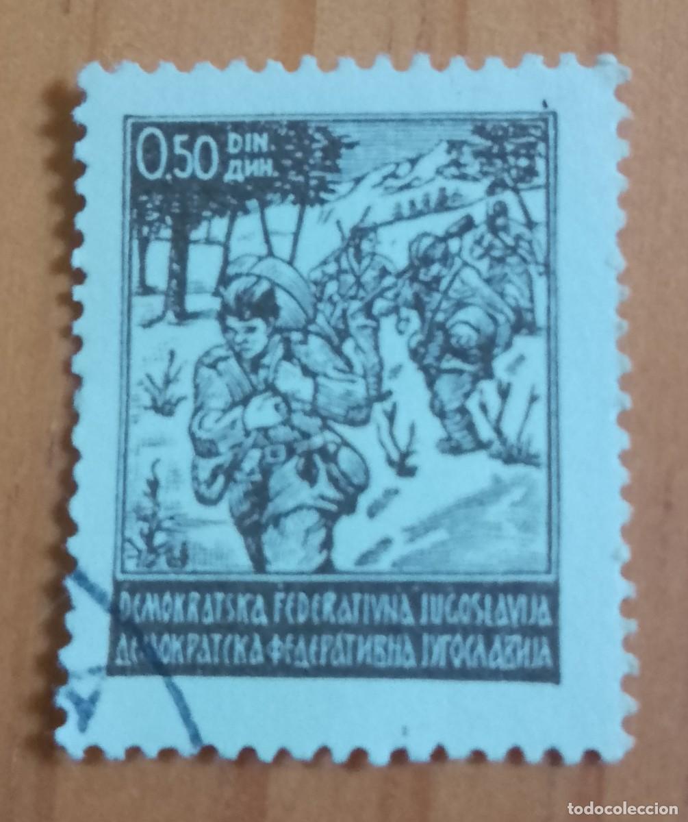 Sellos: YUGOSLAVIA - V/F 0,50 DIN - PARTISANOS