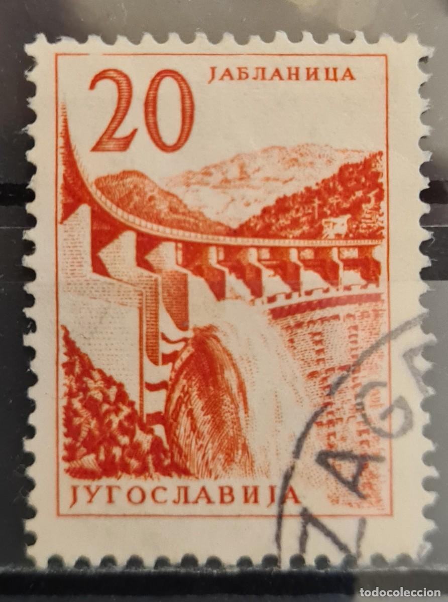 Sellos: Sello usado de Yugoslavia 1959: Industrializaci&oacute;n y capitales (II)