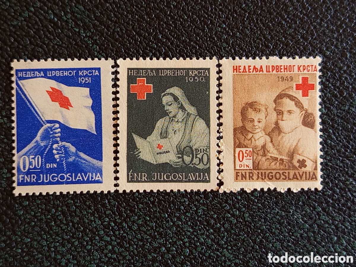 Sellos: Sellos Yugoslavia Cruz Roja 1949-1951 MH