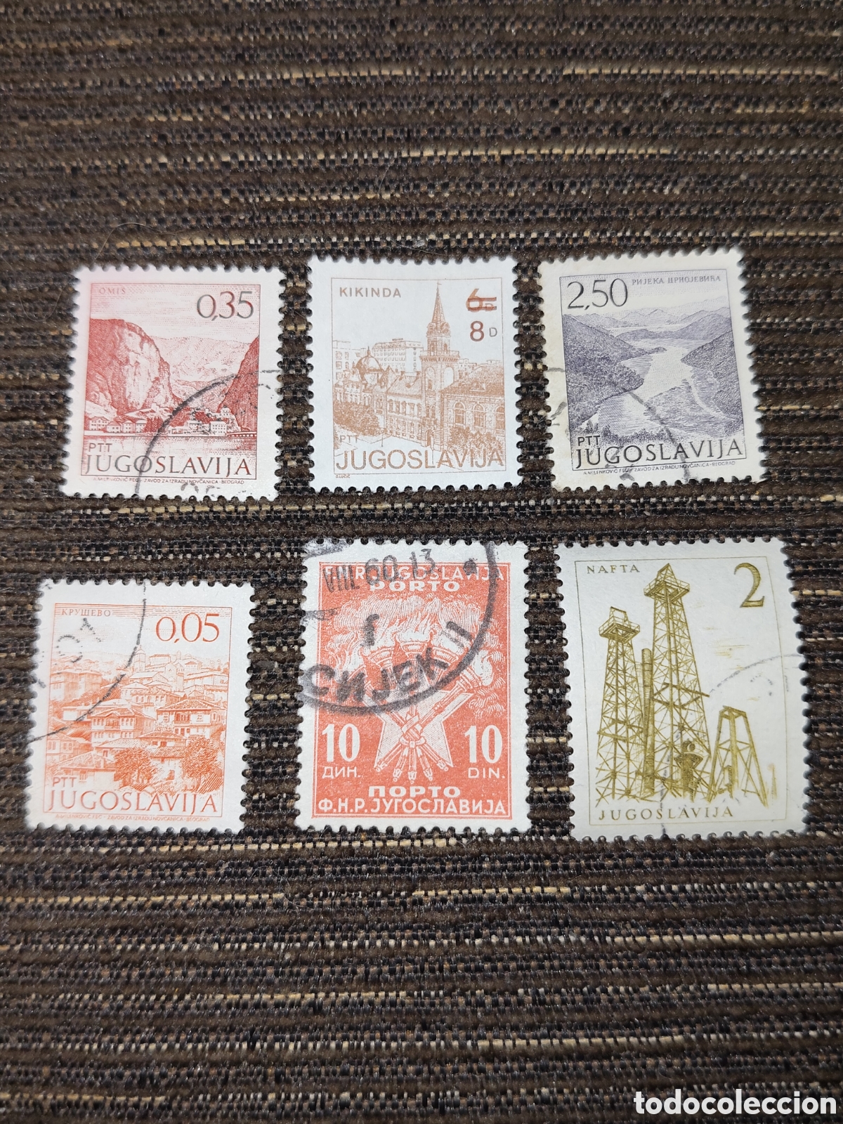 Briefmarken: 6 sellos antiguos de Yugoslavia variados a&ntilde;os 60