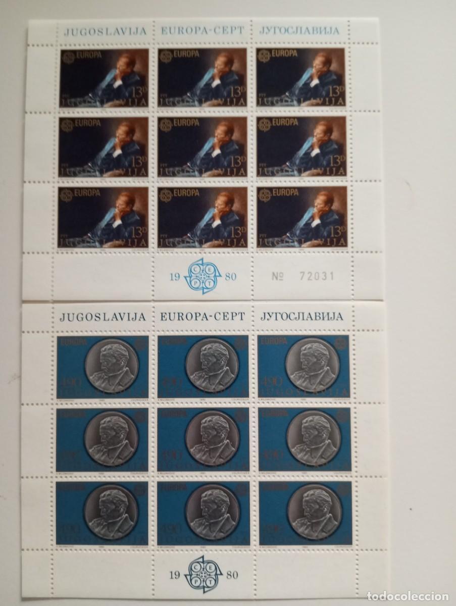Sellos: YUGOSLAVIA, 1970, EUROPA, DOS MINIPLIEGOS