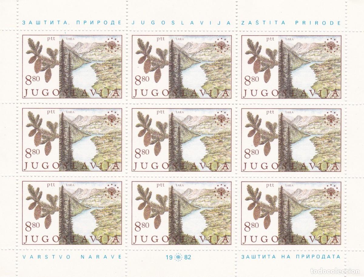 Stamps: Yugoslavia. Pliego de sellos nuevos. A&ntilde;o 1982