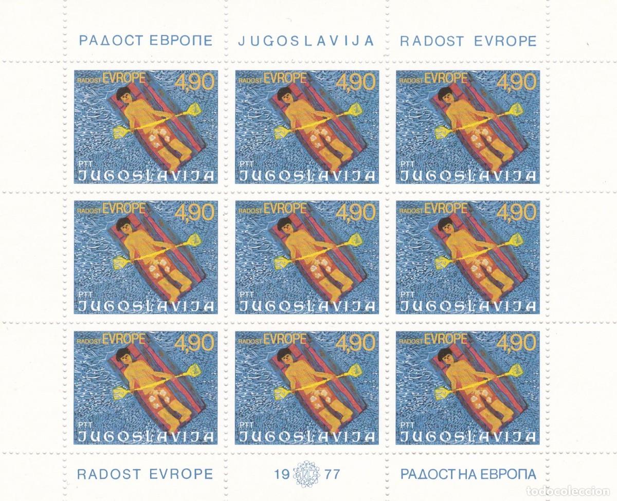 Timbres: Yugoslavia. Pliego de sellos nuevos. A&ntilde;o 1977