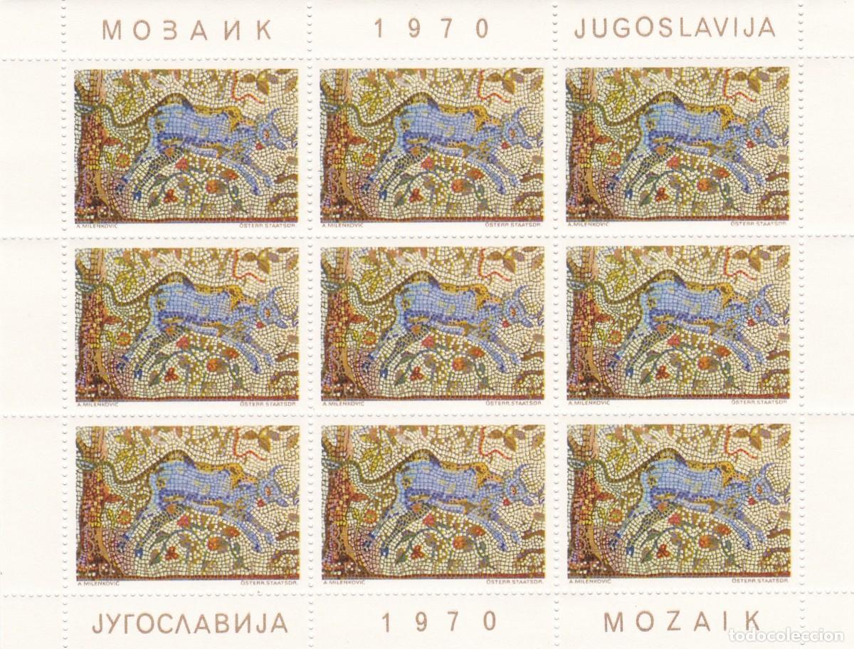 Selos: Yugoslavia. Pliego de sellos nuevos. A&ntilde;o 1970