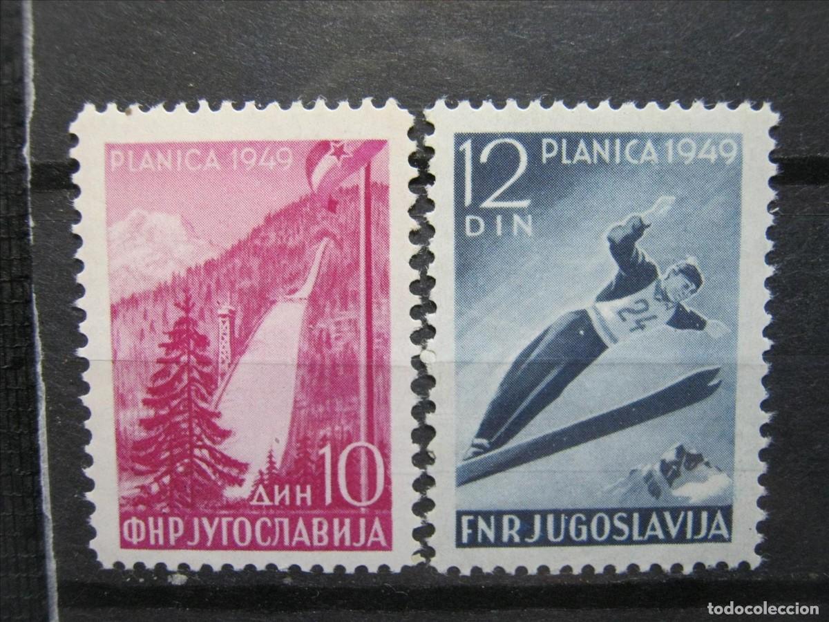 Francobolli: YUGOSLAVIA 1949 SERIE YVERT 515/516 MNH** SIN CHARNELA LUJO.