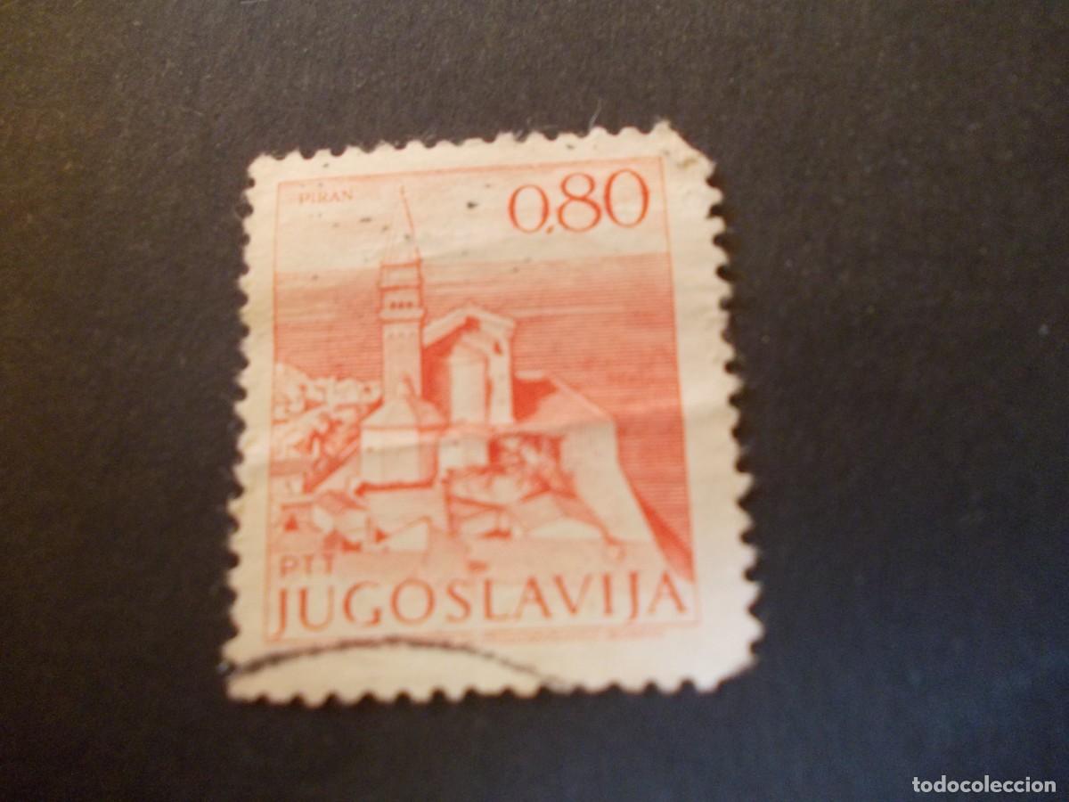 Stamps: Sello Jugoslavija 0,80 iglesia de San Jorge Piran Yugoslavia arquitectura eslovena 1972