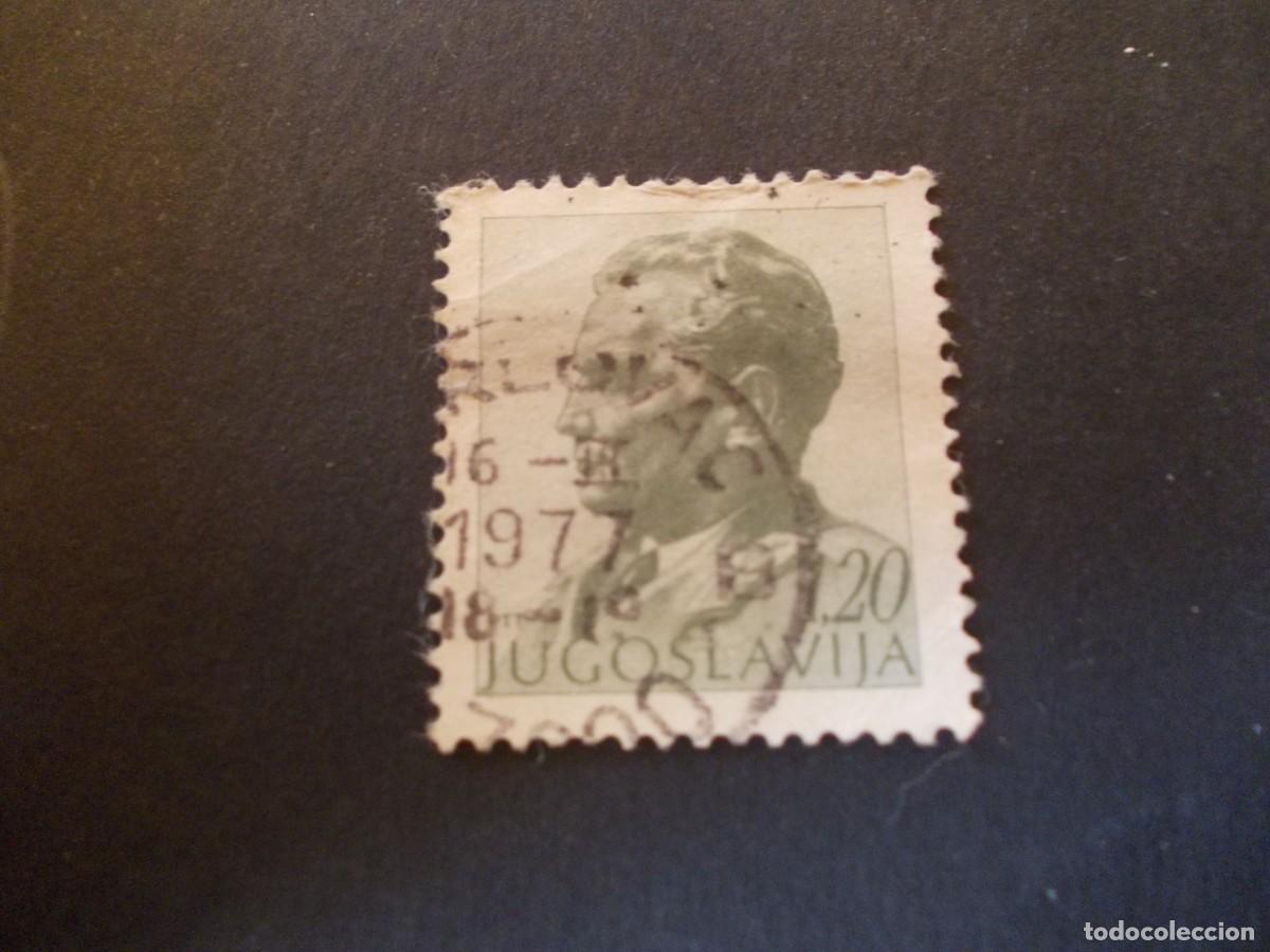 Timbres: Sello Jugoslavija 1,20 Josip Broz Tito retrato hist&oacute;rico filatelia politica yugoslavia 1977