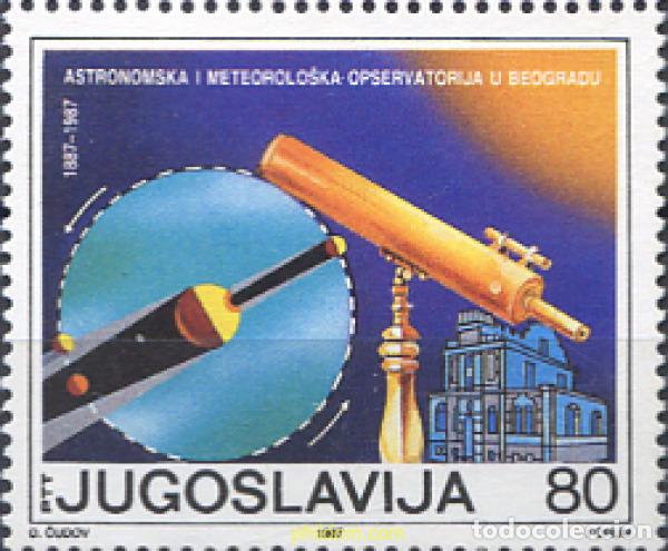 Selos: 287433 MNH YUGOSLAVIA 1987 CENTENARIO DEL OBSERVATORIO ASTRONOMICO DE BELGRADO