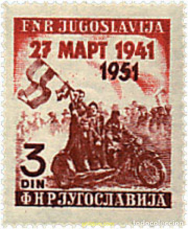 Briefmarken: 39938 MNH YUGOSLAVIA 1951 10 ANIVERSARIO DE LA REVOLUCION POPULAR