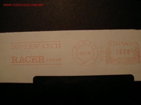Timbres: FRANQUEO MECANICO RELOJ RACER TIEMPO