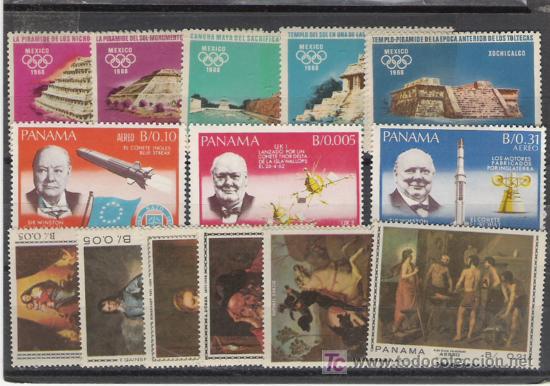 Sellos: PANAMA GRAN LOTE ALTO VALOR DE CATALOGO - Foto 1