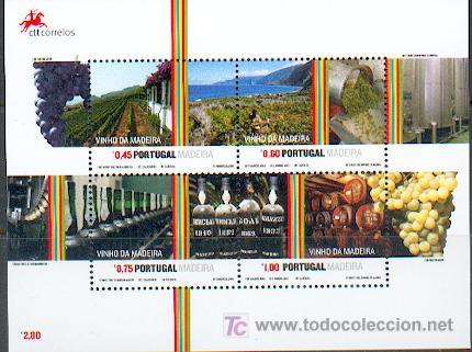 Sellos: Portugal & Vino Madeira BL. ** (1) - Foto 1