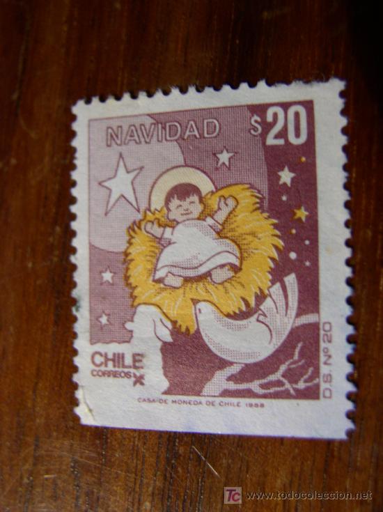 Sellos: Sello de Chile. Navidad. 1988. S.20. - Foto 1