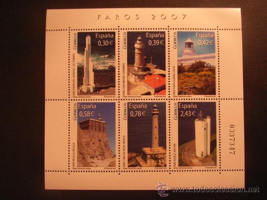 Sellos: FAROS. SERIE DE ESPA&Ntilde;A HB A&Ntilde;O 2007*** - Foto 1
