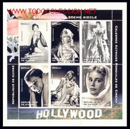 Sellos: GUINEA REP. 1998 1421/26 ACTRICES 6vMH - Foto 1