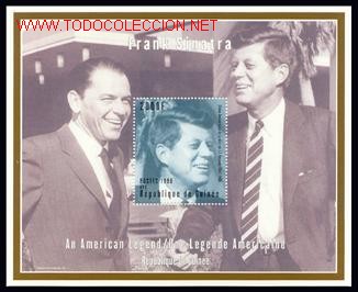 Sellos: GUINEA REP. 1998 HB130 SINATRA-KENNEDY - Foto 1