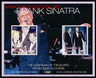 Sellos: GUINEA REP. 1998 HB133 SINATRA & M.Monroe&Elvis - Foto 1