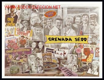 Sellos: GRENADA 1999 HB. SERIES COMICAS.CARRIE ON L. - Foto 1