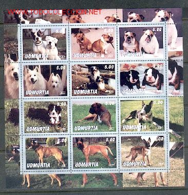 Timbres: C&atilde;es Bloco ** (2)