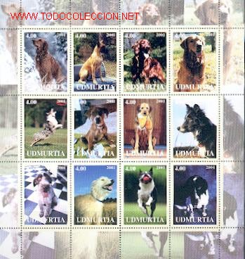Timbres: C&atilde;es Bloco ** (3)