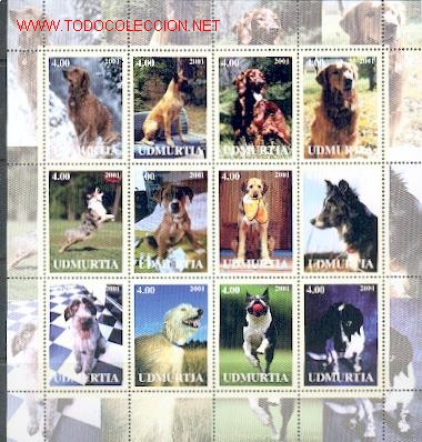 Timbres: C&atilde;es Bloco ** (5)