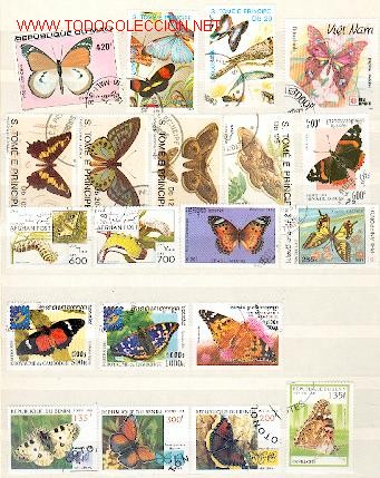 Briefmarken: Borboletas Superior (20)