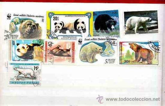 Sellos: COLECCION DE 49 SELLOS DE OSOS - Foto 2