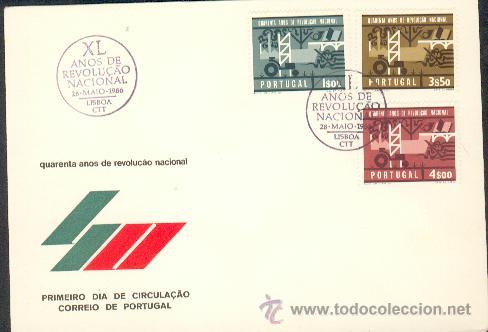 Stamps: F.D.C & 40 St Revolution Nacional (974)