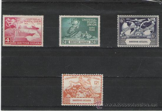 Stamps: TEMA UPU. UNION POSTAL UNIVERSAL SERIE DE 1949 DE  BRITISH GUIANA