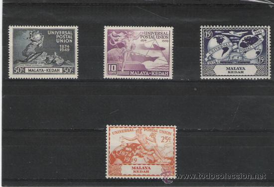 Stamps: TEMA UPU. UNION POSTAL UNIVERSAL SERIE DE 1949 DE  MALAYA KEDAR