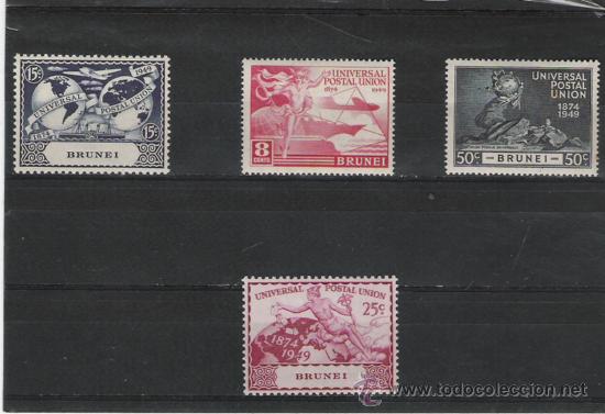 Sellos: TEMA UPU. UNION POSTAL UNIVERSAL SERIE DE 1949 DE  BRUNEI - Foto 1