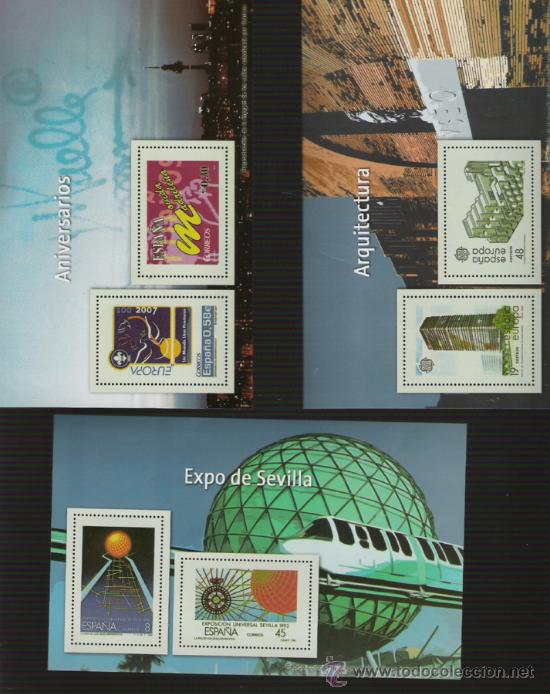Stamps: ARQUITECTURA LOTE DE RARAS HOJITAS