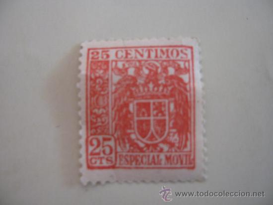 Stamps: Timbre especial movil 25 cts